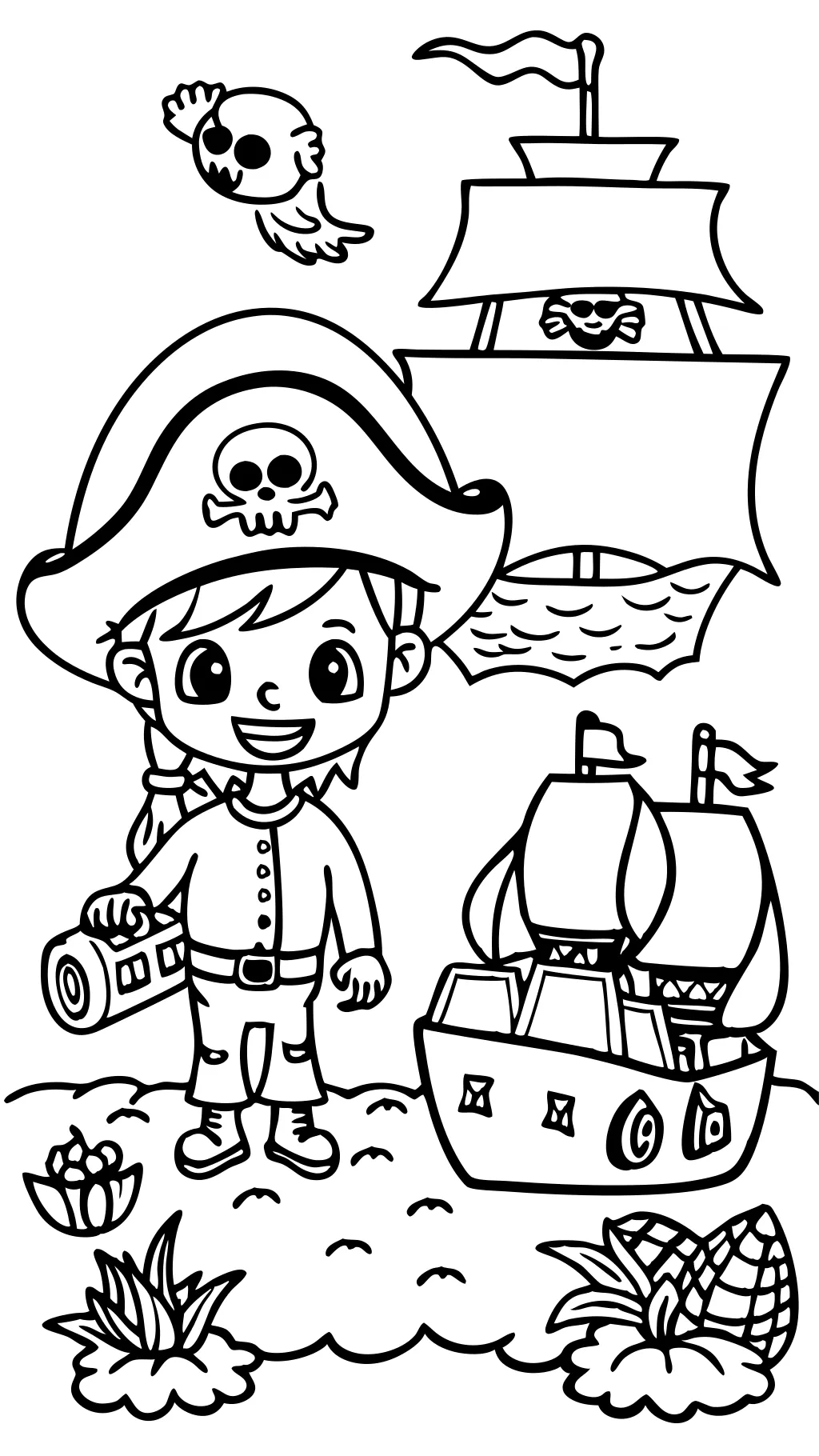 coloring pages pirates